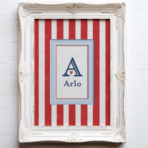 Vintage Circus Nursery Print: Personalized Baby Name Sign Cottagecore Storybook Wall Art (Digital Download)
