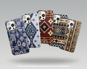 Rodeo Tough Case Aztec Snap Case for iPhone 17Pro, 16, 15, 14, 13, 12, Samsung S25, S24, S23, S22, A51, A52, A56, Pixel 10, 9Pro