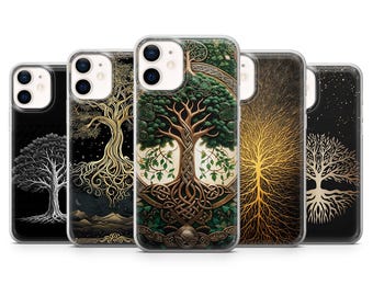Sacred Tree Phone Case Tree Of Life Tree for iPhone 17Pro, 16, 15, 14, 13, 12, Samsung S25, S24, S23Fe, S22, A16, A26, A56, Pixel 10, 9Pro