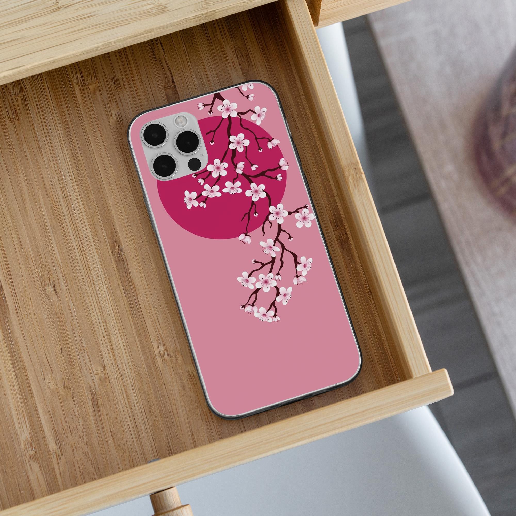 Sakura Phone Case Blossoming Japanese Cover for iPhone 18pro, 17