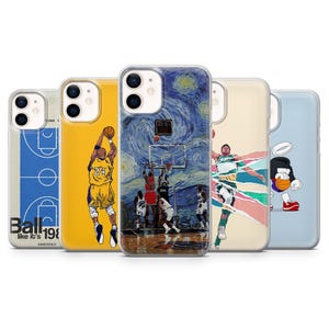 Coque de portable pour basket-ball Baller Sports pour iPhone 16E, Pro, 15, 14, 13, 12, Samsung S25, S23FE, S24FE, A16, Pixel 9Pro, 8A