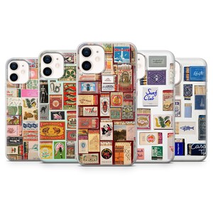 Matchbox Collage Phone Case Matchbox Vintage for iPhone 17Pro, 16, 15, 14, 13, 12, Samsung S25, S24, S23Fe, S22, A16, A26, A56 Pixel 10 9Pro