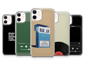 Music Phone Case Indie Rock Music Lover for iPhone 17Pro, 16, 15, 14, 13, 12, Samsung S25, S24, S23Fe, S22, A16, A26, A56, Pixel 10, 9Pro