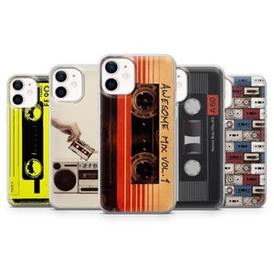 Retro Cassette Phone Case Cassette Vintage Tape for iPhone 16E, Pro, 15, 14, 13, 12, Samsung S25, S23FE, S24FE, A16, Pixel 9Pro, 8A