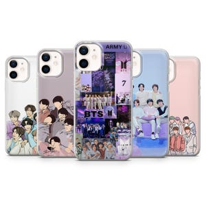 BTS Handyhülle K Pop Pop für iPhone 16E, Pro, 15, 14, 13, 12, Samsung S25, S23FE, S24FE, A16, Pixel 9Pro, 8A