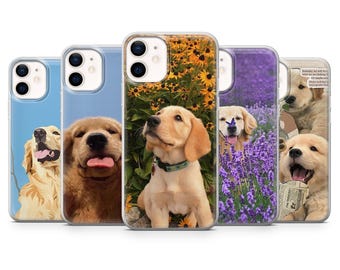 Labrador Phone Case Golden Retriever Dog for iPhone 17Pro, 16, 15, 14, 13, 12, Samsung S25, S24, S23Fe, S22, A16, A26, A56, Pixel 10, 9Pro