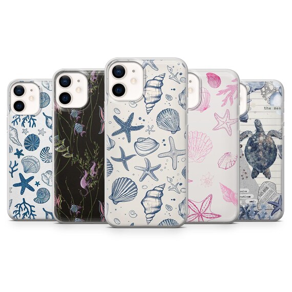 Sea Life Phone Case Shell Ocean for iPhone 17pro, 16, 15, 14, 13