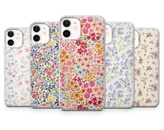 Spring Flower Phone Case Cute Flower Floral for iPhone 17Pro, 16, 15, 14, 13, 12, Samsung S25, S24, S23Fe, S22, A16, A26, A56, Pixel 10 9Pro