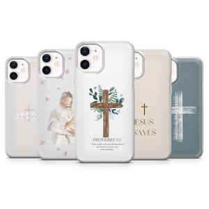 Christianity Phone Case Holy Cross Jesus for iPhone 17Pro, 16, 15, 14, 13, 12, Samsung S25, S24, S23Fe, S22, A16, A26, A56, Pixel 10, 9Pro