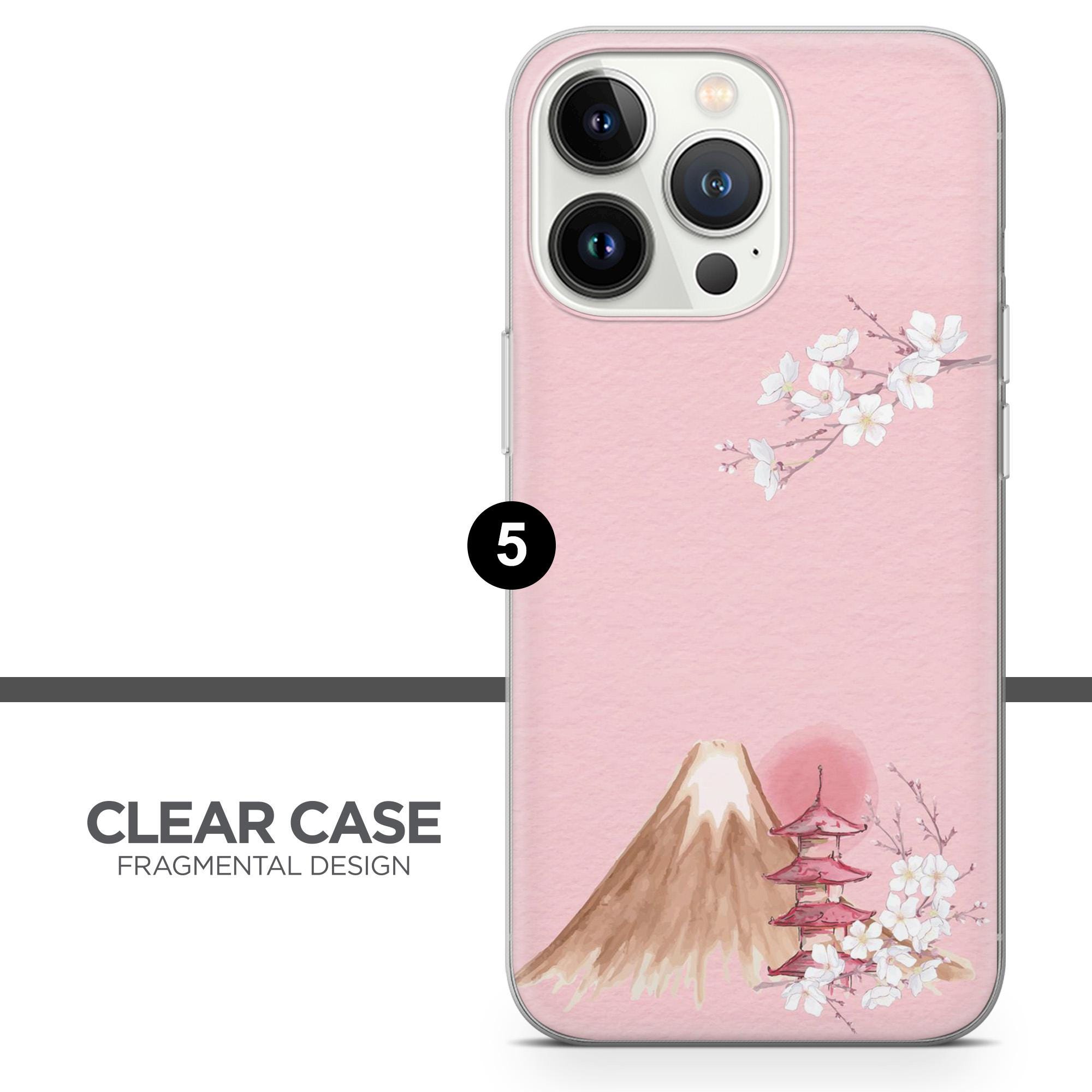 Sakura Phone Case Blossoming Japanese Cover for iPhone 18pro, 17