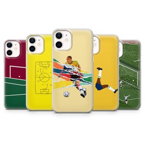 Football Phone Case Soccer Sports for iPhone 16E, Pro, 15, 14, 13, 12, Samsung S25, S23FE, S24FE, A16, Pixel 9Pro, 8A