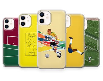 Football Phone Case Soccer Sports for iPhone 17Pro, 16, 15, 14, 13, 12, Samsung S25, S24, S23Fe, S22, A16, A26, A56, Pixel 10, 9Pro