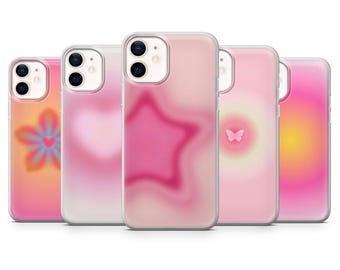 Aura Handytasche Ombre irisierend Cover für iPhone 17Pro, 16, 15, 14, 13, 12, Samsung S25, S24, S23Fe, S22, A16 A26 A56 Pixel 10 9Pro