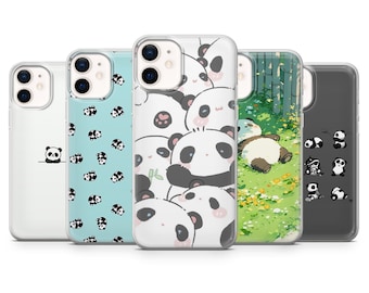 Panda Phone Case Cute Panda Animal for iPhone 17Pro, 16, 15, 14, 13, 12, Samsung S25, S24, S23Fe, S22, A16, A26, A56, Pixel 10, 9Pro