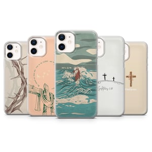 Christianity Phone Case Holy Cross Jesus for iPhone 17Pro, 16, 15, 14, 13, 12, Samsung S25, S24, S23Fe, S22, A16, A26, A56, Pixel 10, 9Pro