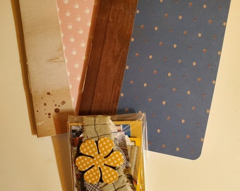 Two Mini Journals & Creative Kit-Happy Flower
