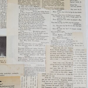 Printable Vintage Text Pages - Etsy