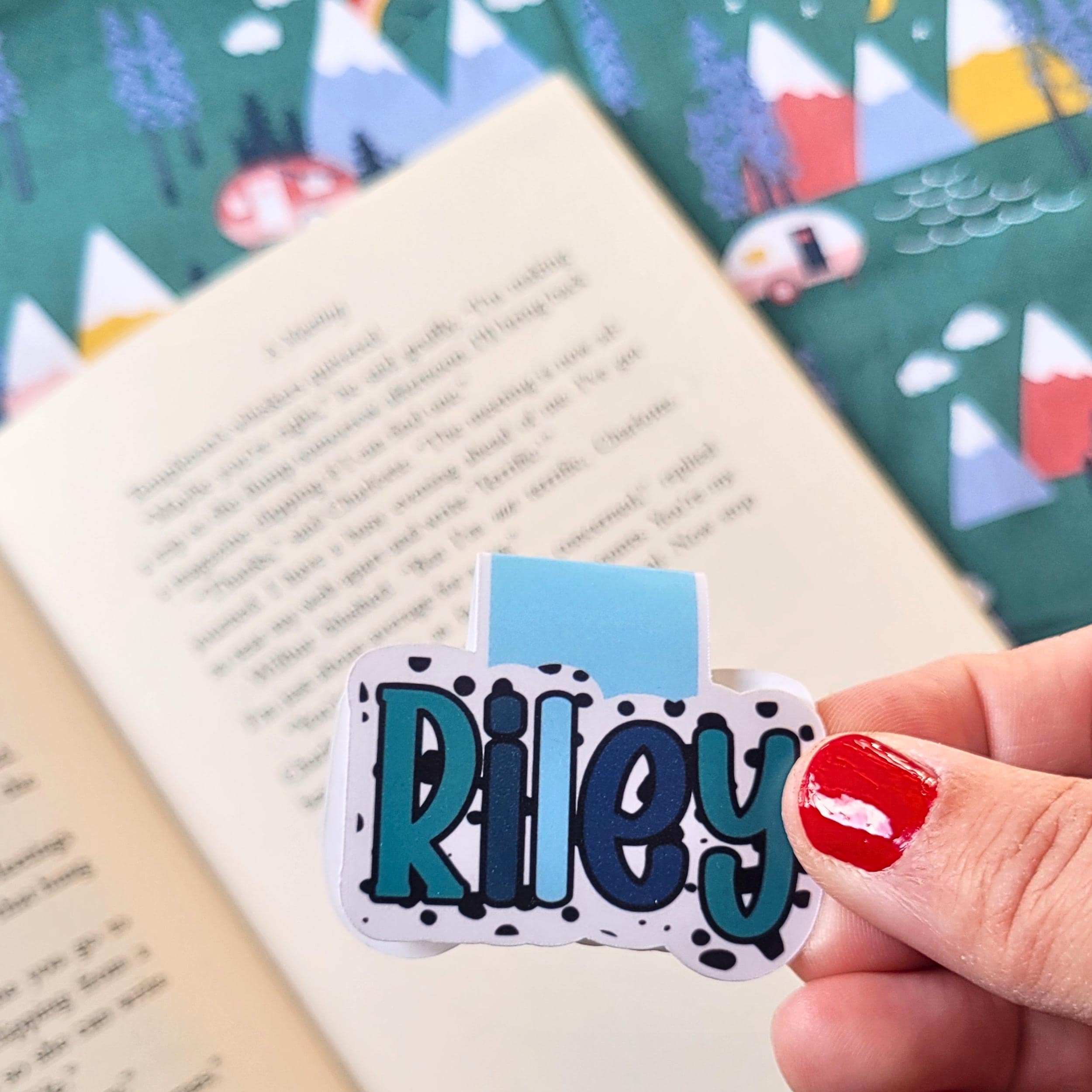 Personalized Name Magnetic Bookmark, Book Lover Gift, Easter Basket Gift Filler for Reader, Holiday Teacher Gift, Kids Easter Gift