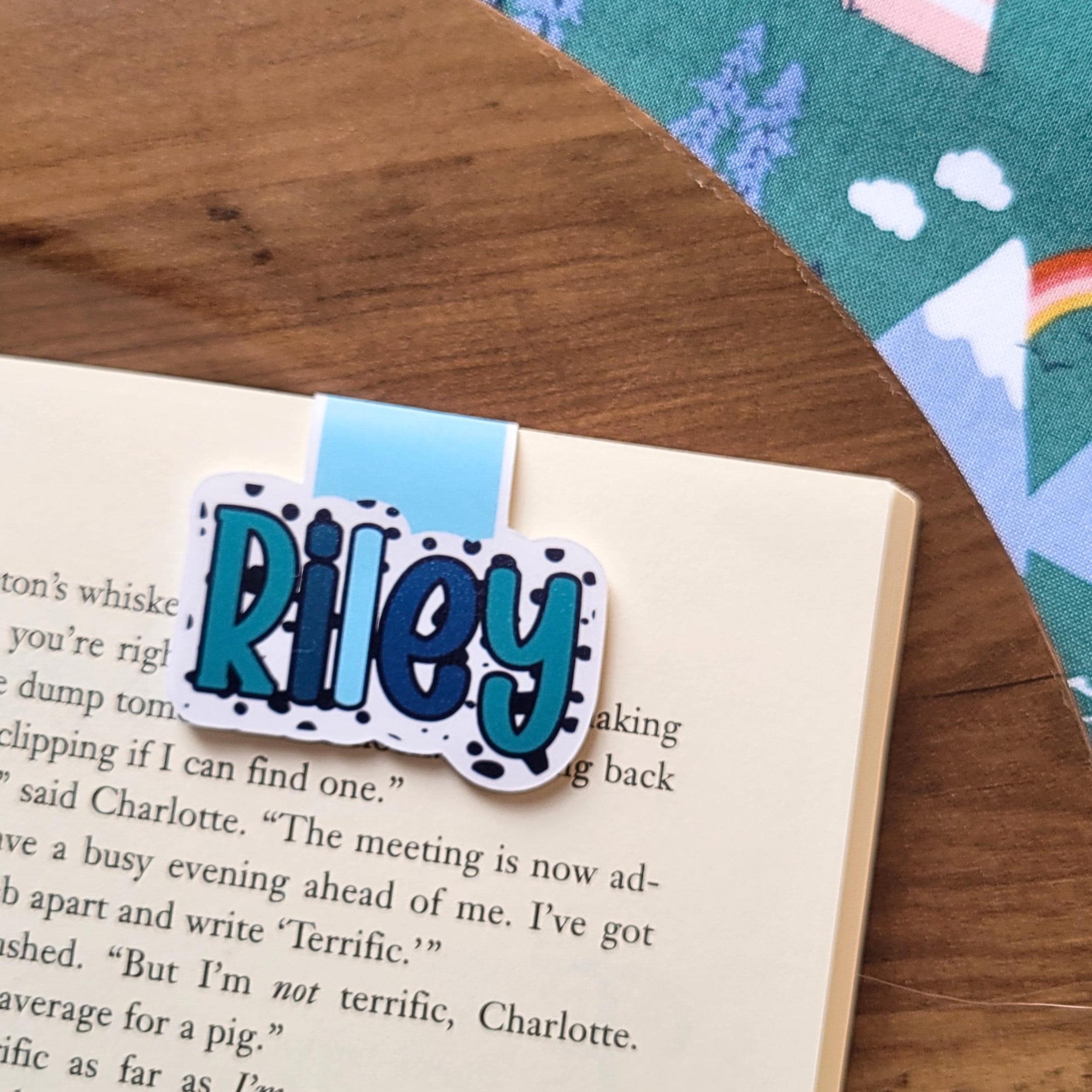 Personalized Name Magnetic Bookmark, Book Lover Gift, Easter Basket Gift Filler for Reader, Holiday Teacher Gift, Kids Easter Gift
