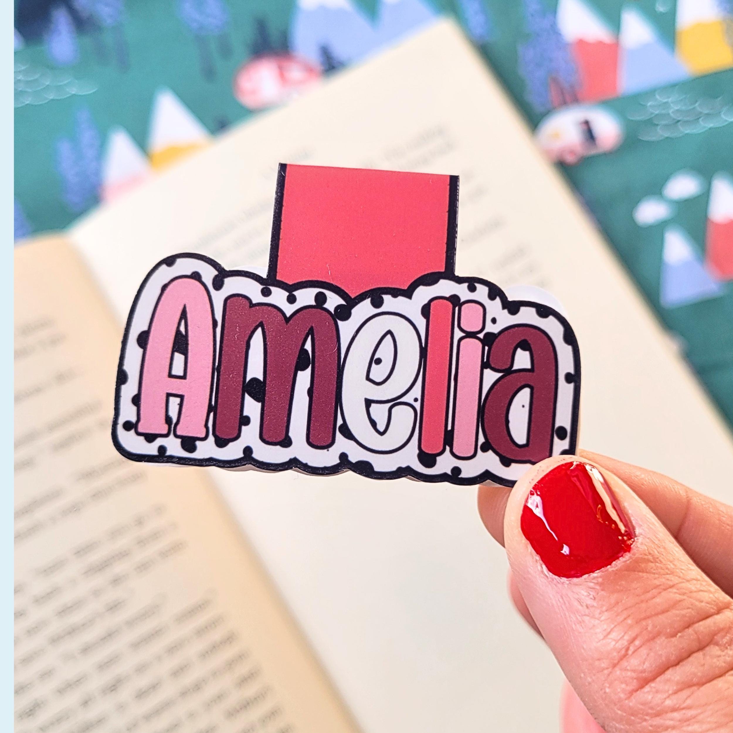 Personalized Name Magnetic Bookmark, Book Lover Gift, Easter Basket Gift Filler for Reader, Holiday Teacher Gift, Kids Easter Gift