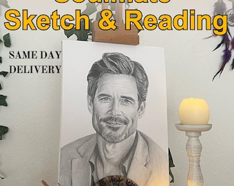 Future Partner Drawing + Tarot Reading, Your Future Husband/Wife, Soulmate Sketch, Soulmate Reading, Draw Soulmate, Fast Delivery