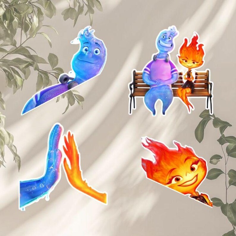 Elemental Clipart, Elemental Movie PNG, Elemental Birthday Theme Art ...