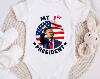 My First President Digital File, Funny Trump Baby File, Trump Lover Baby Gift, President Themed Outfit Digital File, Cute Baby File
