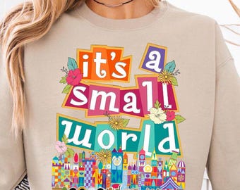 Retro Patel Fantasyland Park It's A Small World PNG, Disney Dreams Vintage Art, Disneyland Family Matching, Family Vacation 2025 PNG