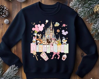 Pastel Disney Trip PNG, Mickey and Friends Castle | Coquette Bows, Magic Kingdom Snacks, Fab 6 Art, Digital File for Sublimation