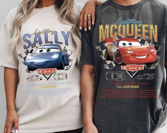 Lightning McQueen And Sally PNG, Retro Cars Couple PNG, Cars Movie Png, Kachow McQueen & Sally Anniversary, Cars Birthday Png bundle