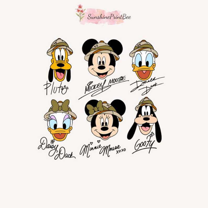 Animal Kingdom Signatures PNG, Safari Vacation Shirt Design, Leopard ...