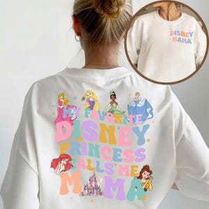 Disney Princesses Digital File, My Favorite Disney Princess Calls Me Mama Art,  Disney Mama File, Pricess Disney PNG, Mother&#39;s Day PNG
