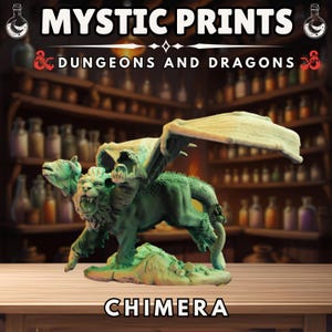 Chimera - 3D Printed Resin Mini - Dungeons And Dragons