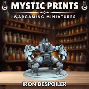Iron Despoiler - 3D Printed Resin Mini - Base Included Sized Appropriate - Immaterium God