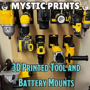 Dewalt 20v Tool and Battery Mounts | Tool Hangers | 3D Printed