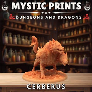 Cerberus - 3D Printed Resin Mini - Dungeons And Dragons