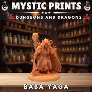 Baba Yaga - 3D Printed Resin Mini - Dungeons And Dragons