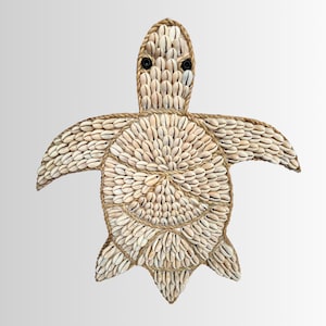 Sztuka ścienna z muszli żółwia, dekoracja ścienna z muszli, dekoracja ścienna, wystrój pokoju dziecięcego, dekoracja półki boho, pokój dziecięcy w stylu oceanicznym, wystrój pokoju dziecięcego na plaży, ręcznie robiony