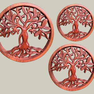 Tree Wall Decor, Wall Hanging, Wood Carving, Handmade, Art, Wood Wall, Office Decor, Tree of Life, Home Decor, Wall Figurine, Unique