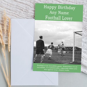 Football Birthday Card