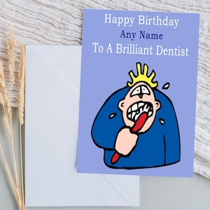Karta urodzinowa dla dentysty