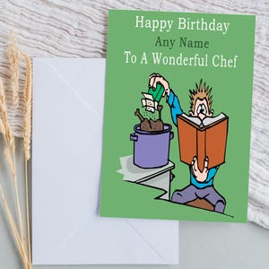 Biglietto di auguri per il compleanno dello chef