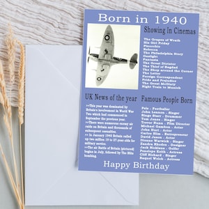 Cartão de aniversário de 1940