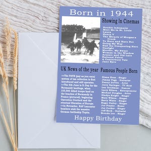 Cartão de aniversário de 1944