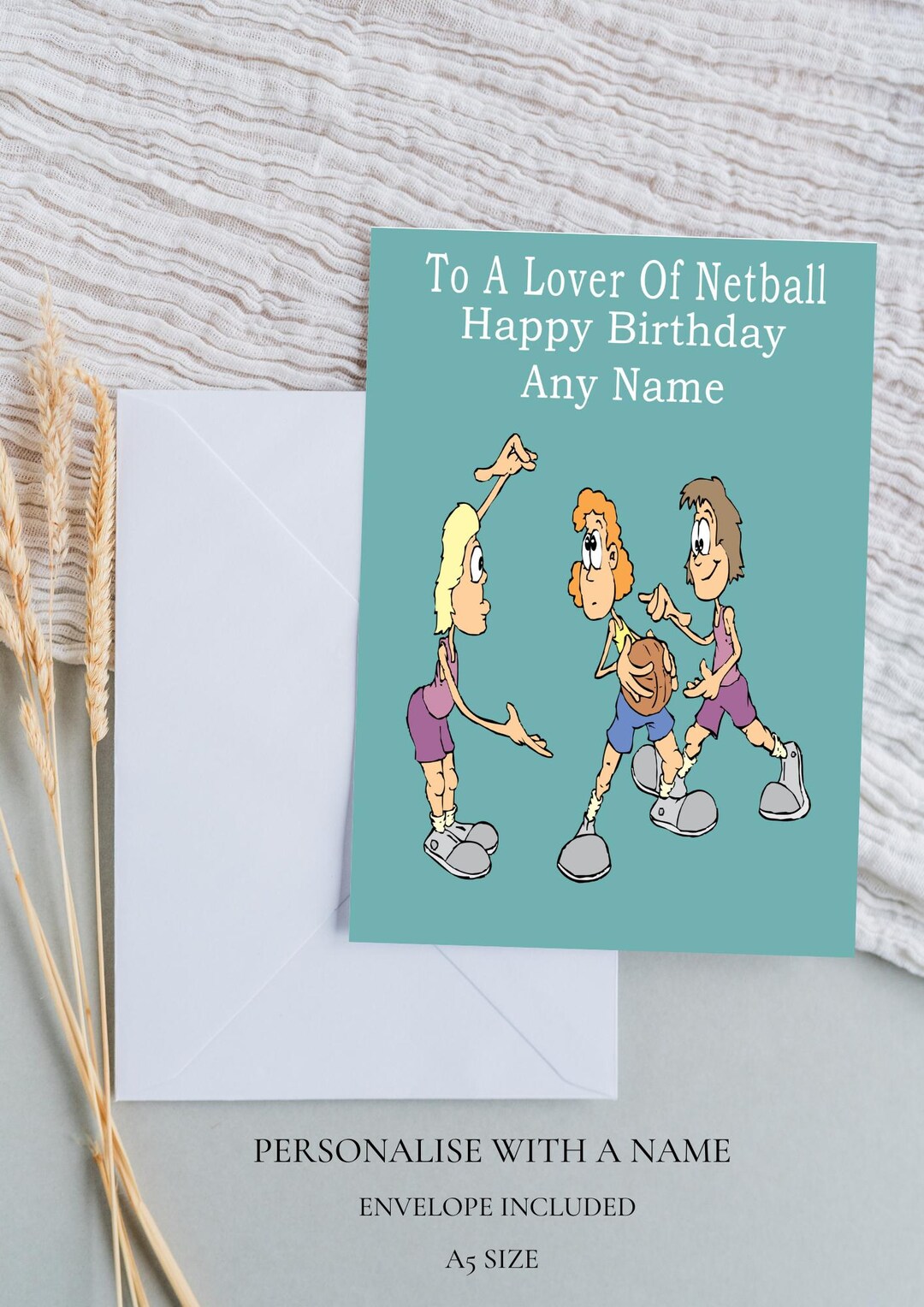 Netball Birthday Card - Etsy