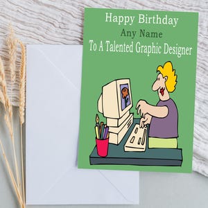 Carte d'anniversaire de graphiste