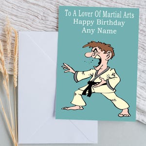 Martial Arts Birthday Card