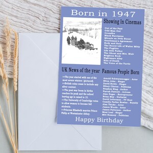 Cartão de aniversário de 1947