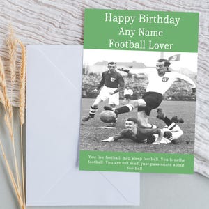 Carte d'anniversaire de football
