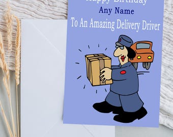 Delivery Driver Birthday Card
